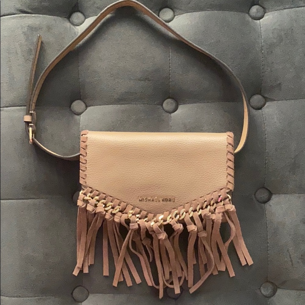 Michael Kors Fringe Leather Belt Bag